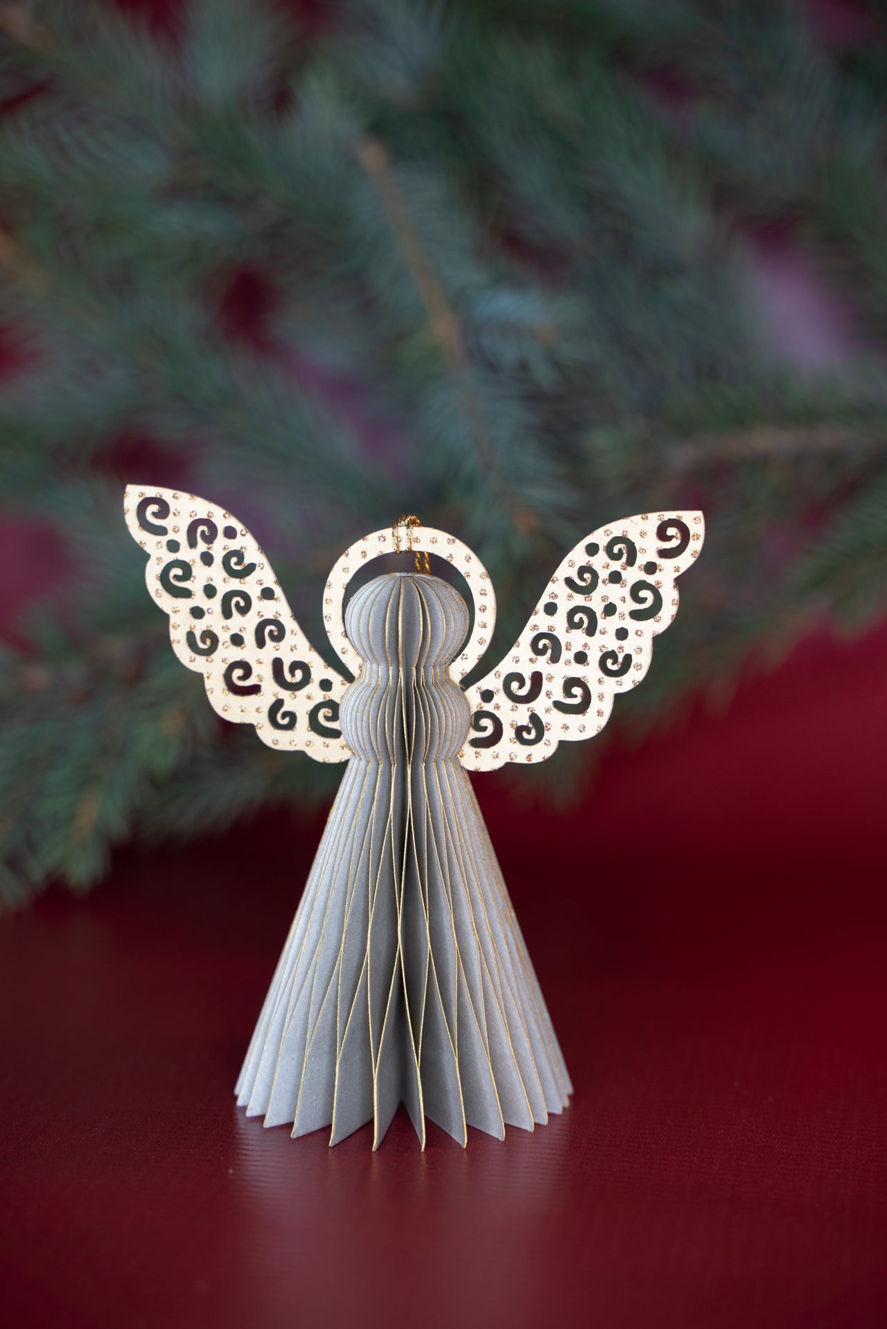 Honeycomb Harmony Angel Ornament