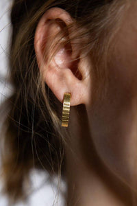 Thumbnail for Ridge Arch Stud Earrings