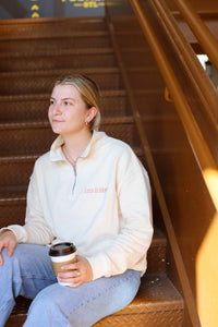 Thumbnail for Less is More Quarter Zip Sweatshirt