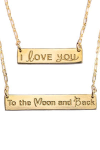 Thumbnail for I Love You To The Moon + Back Necklaces