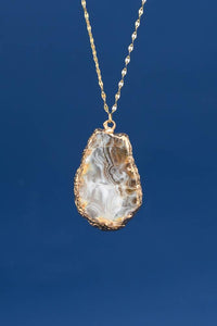 Thumbnail for Natural Beauty Agate and Gold Necklace