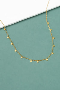 Thumbnail for Evelyn Gold Drop Necklace