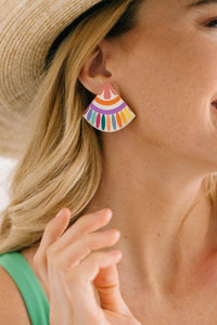 Thumbnail for Rainbow Tile Earrings