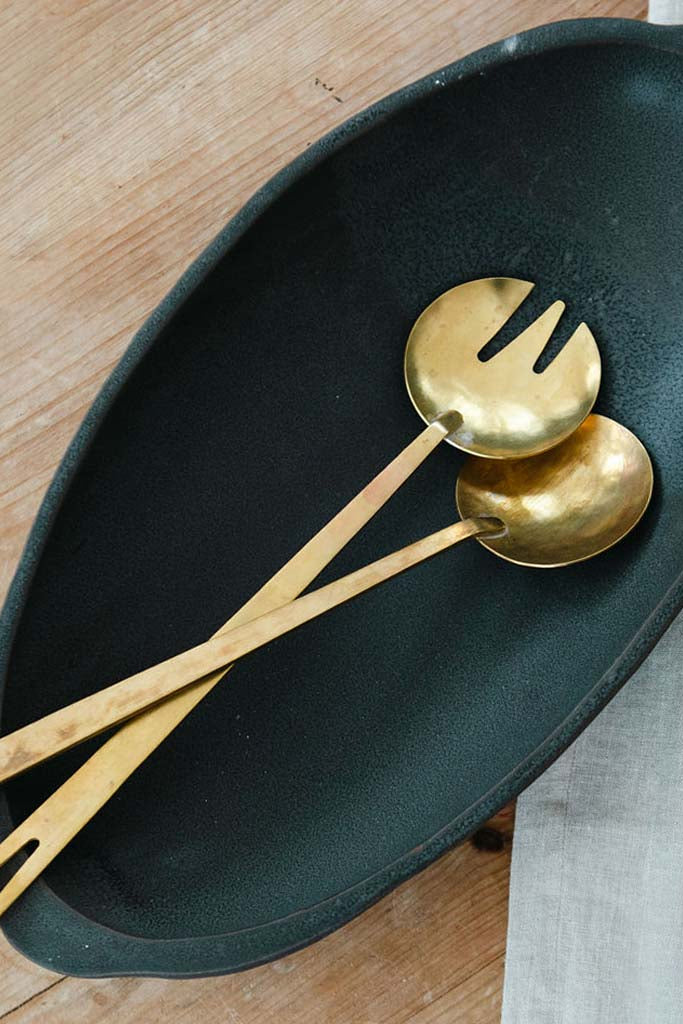 Long Serving Fork + Spoon