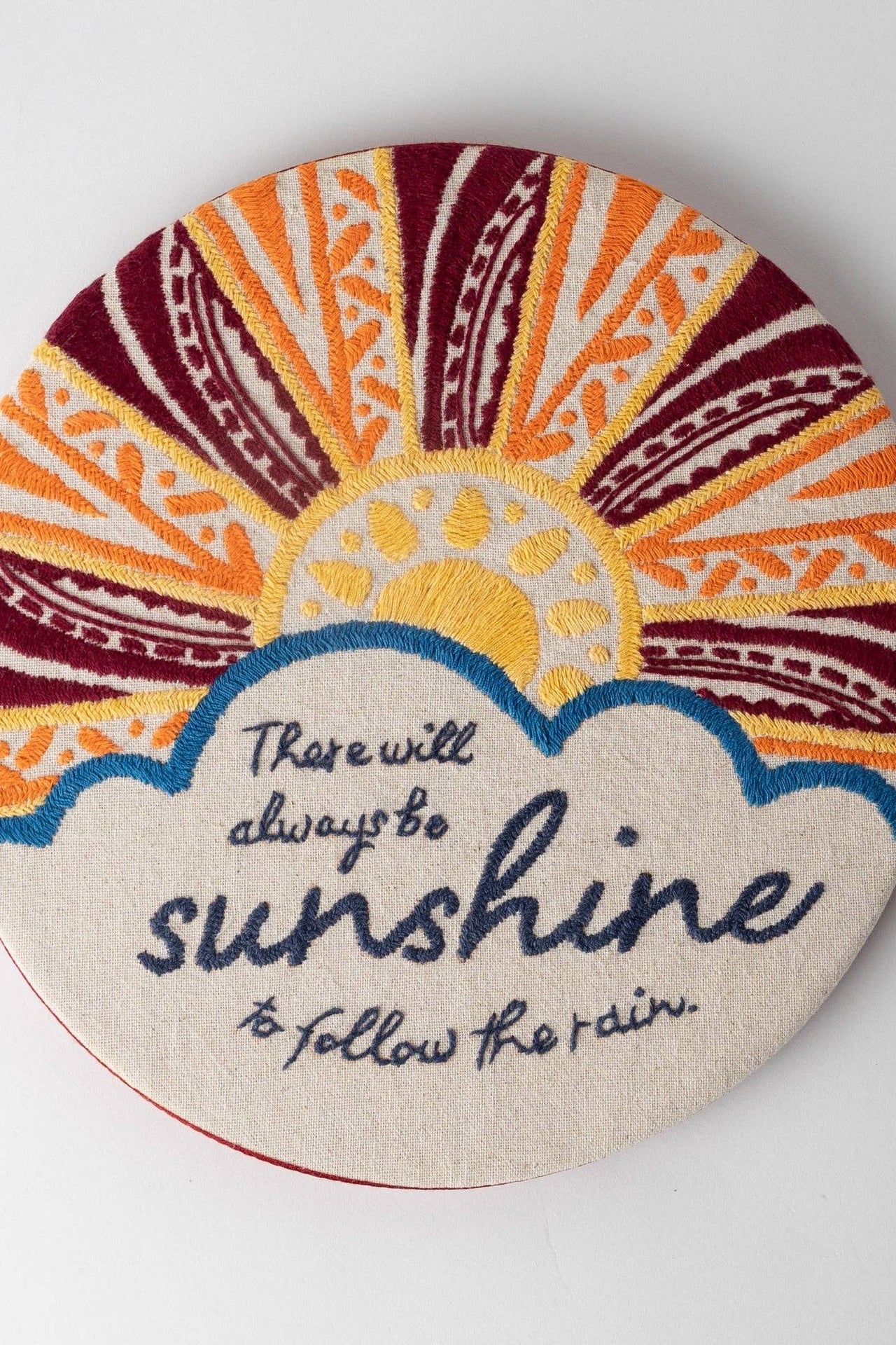 Prerak Sunshine Hand Embroidered Wall Art