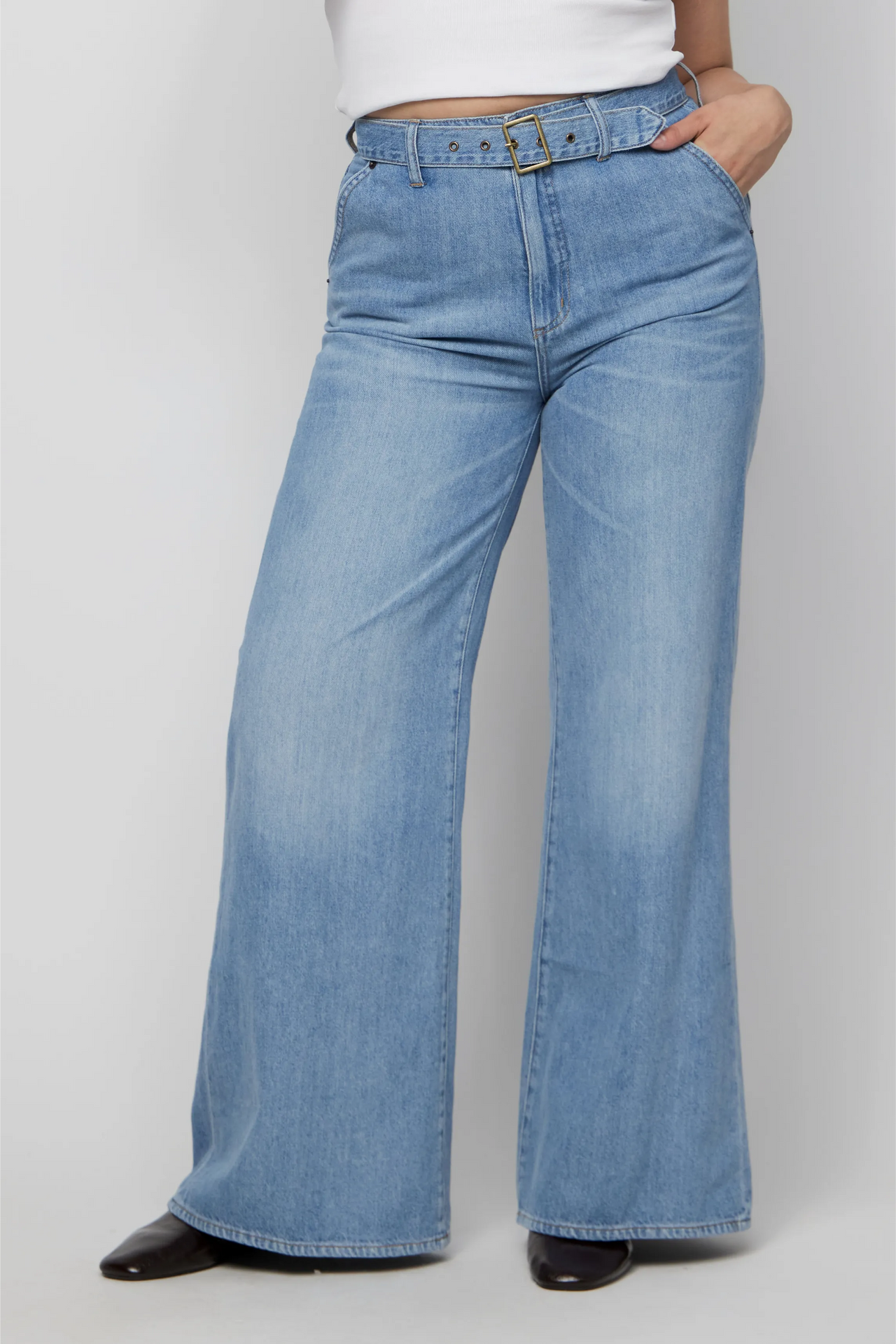 Wescott Wide Leg High Rise Belted 1990 Vintage