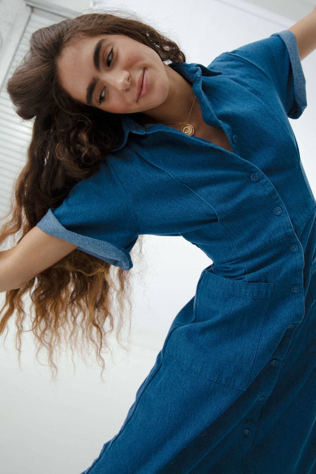 Cafe Denim Dress