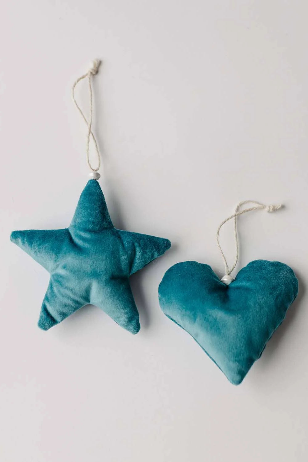 Velvet Star Christmas Ornaments