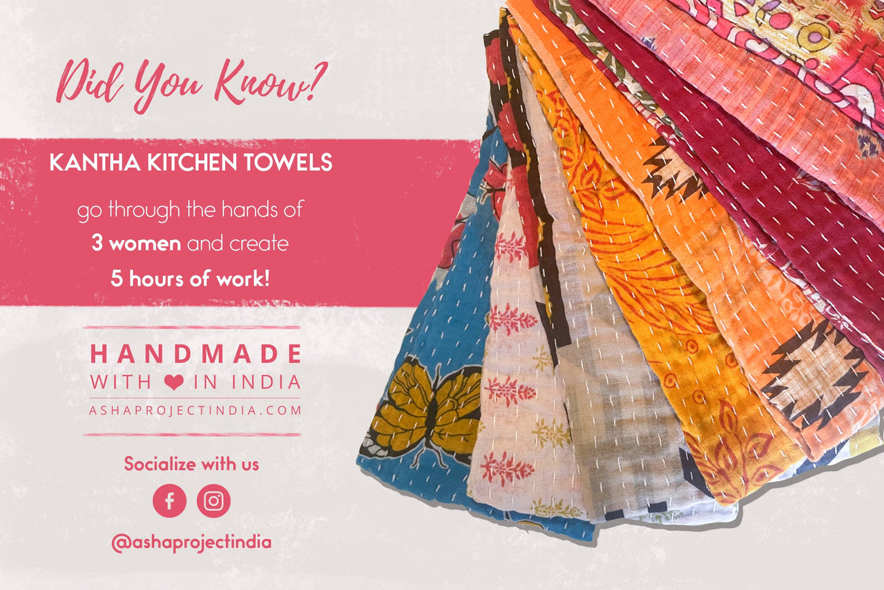 Asha Kantha Kitchen Towel