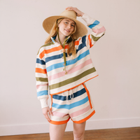 Thumbnail for Confetti Stripe Logan Set