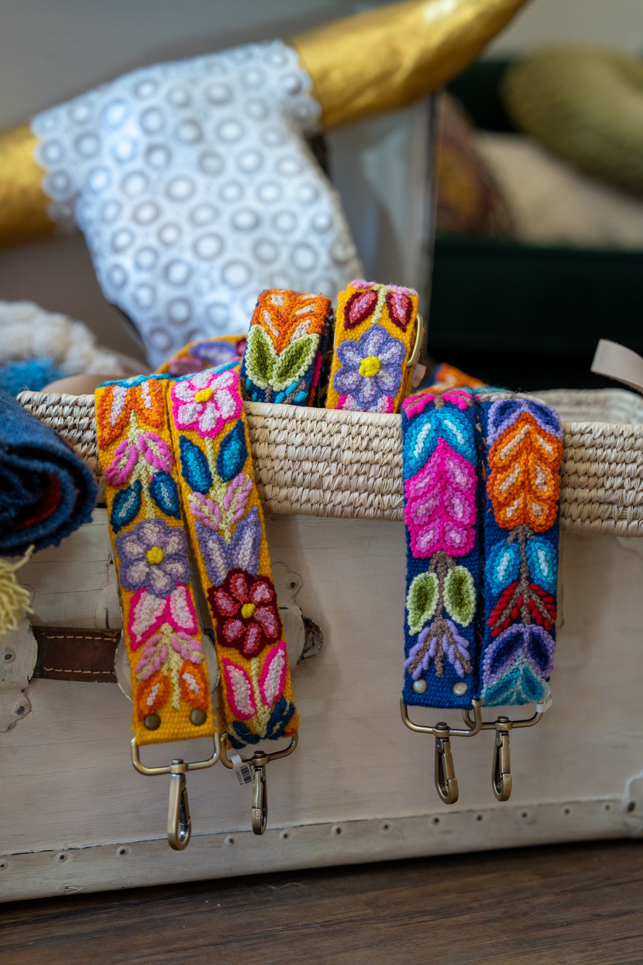 Embroidered Bag Straps