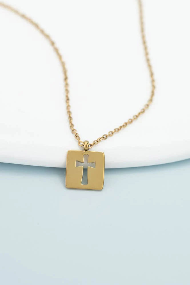 Axis Cross Necklace