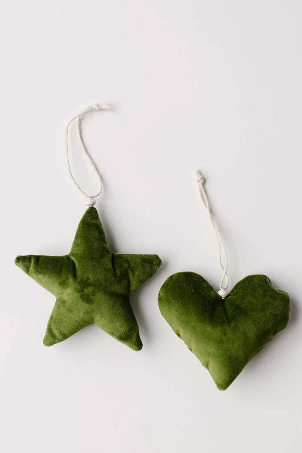 Velvet Star Christmas Ornaments