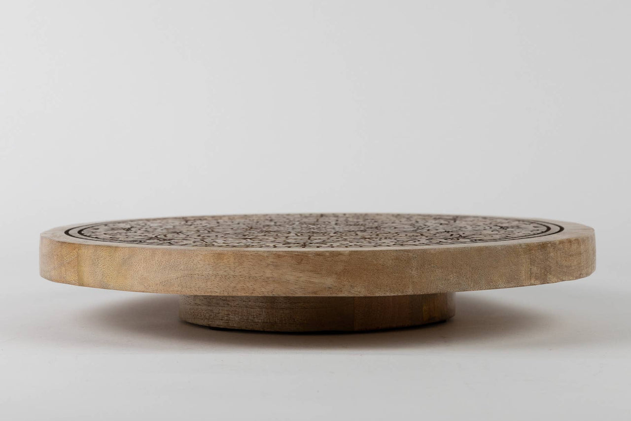 Mandala Wooden Lazy Susan
