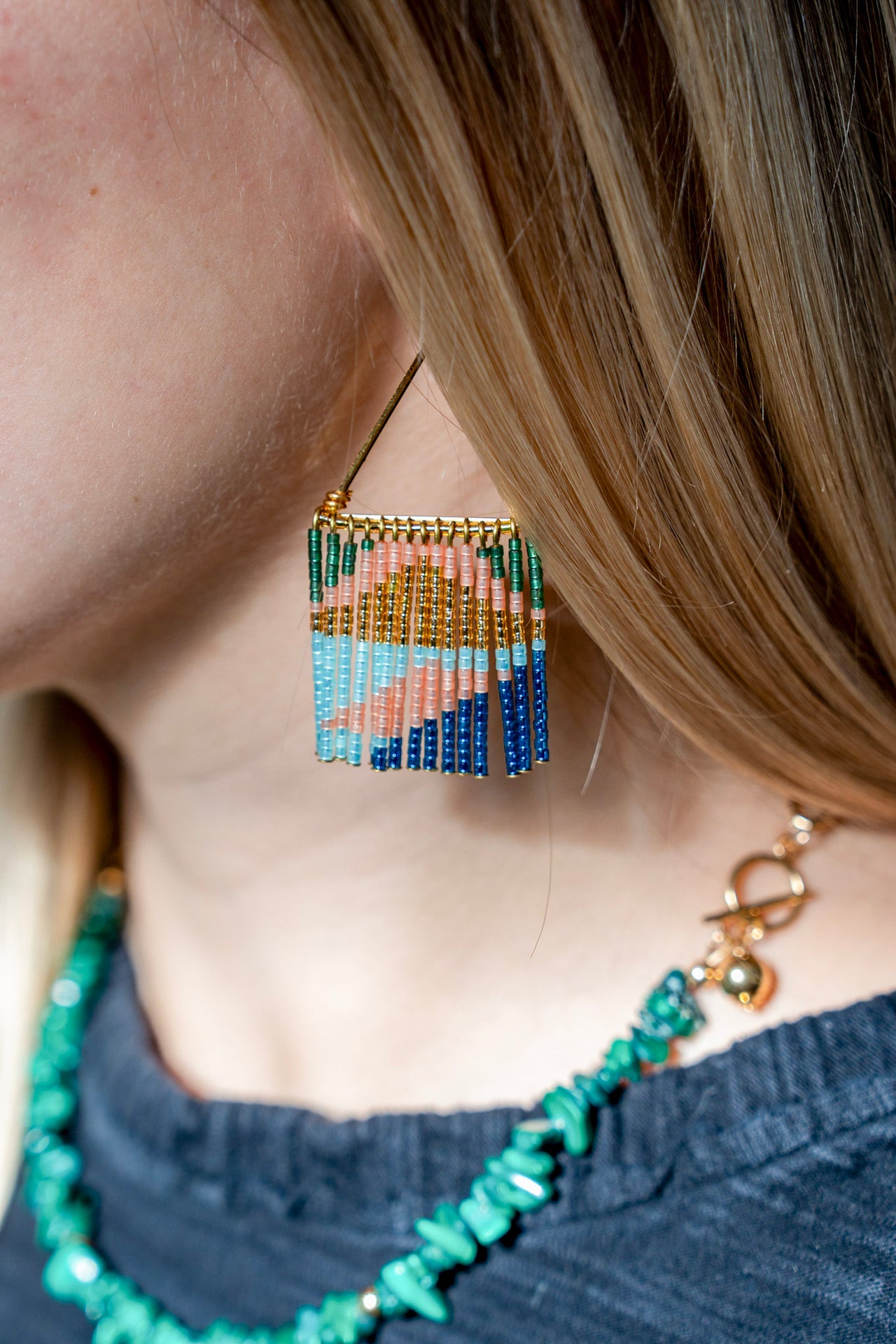 Color Cascade Earrings
