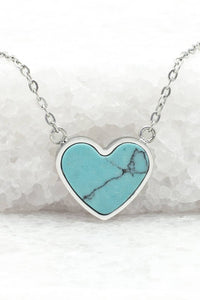 Thumbnail for Bay Turquoise Heart Necklace