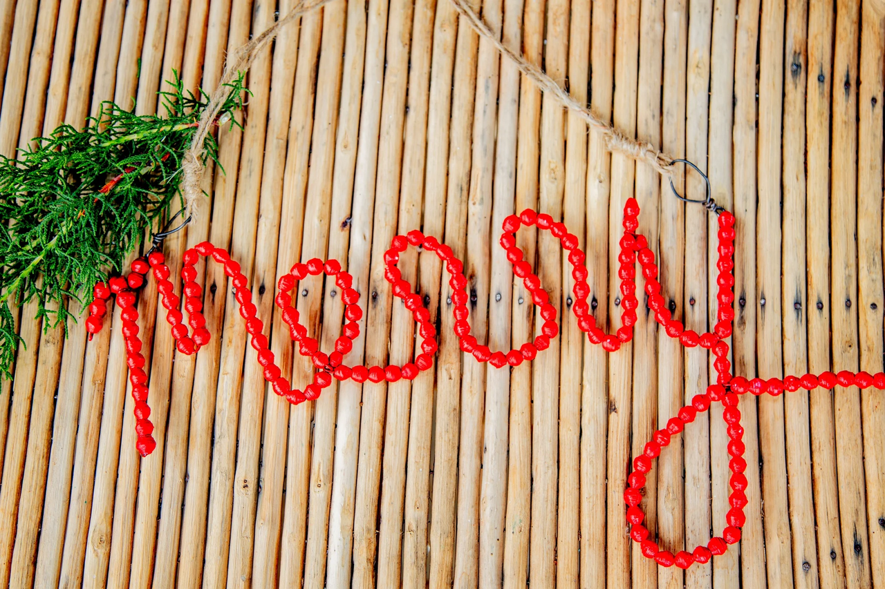 Christmas Paper Bead Wall Hangings