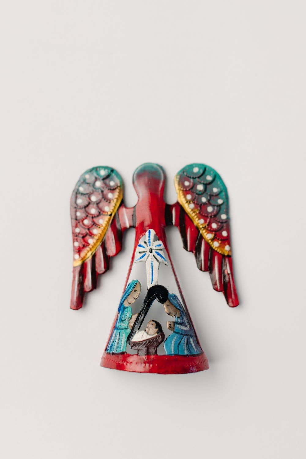 Painted Metal Angel
