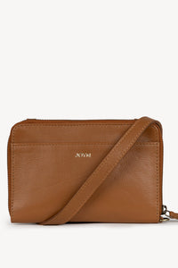 Thumbnail for Pebbled Leather Crossbody Wallet