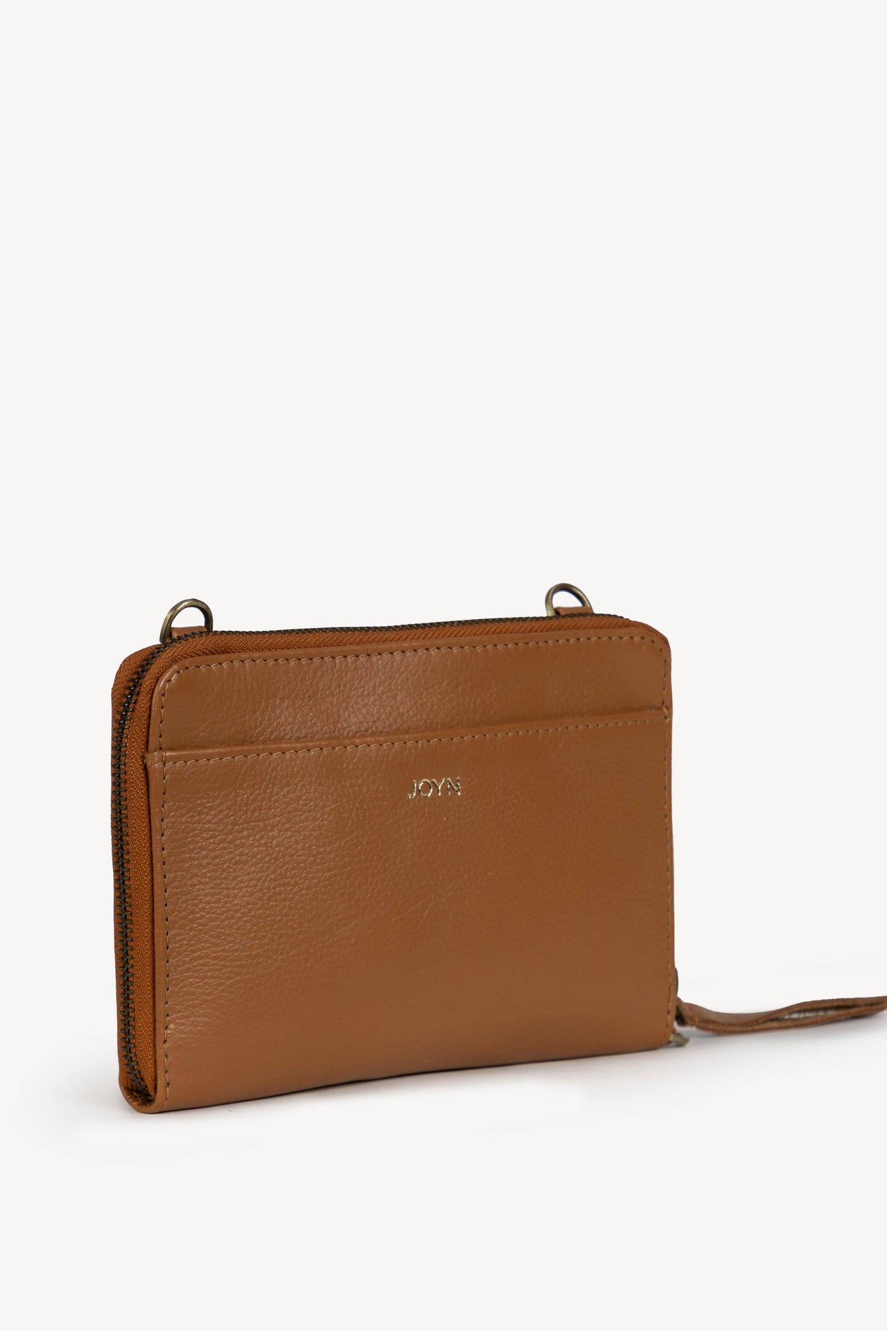 Pebbled Leather Crossbody Wallet