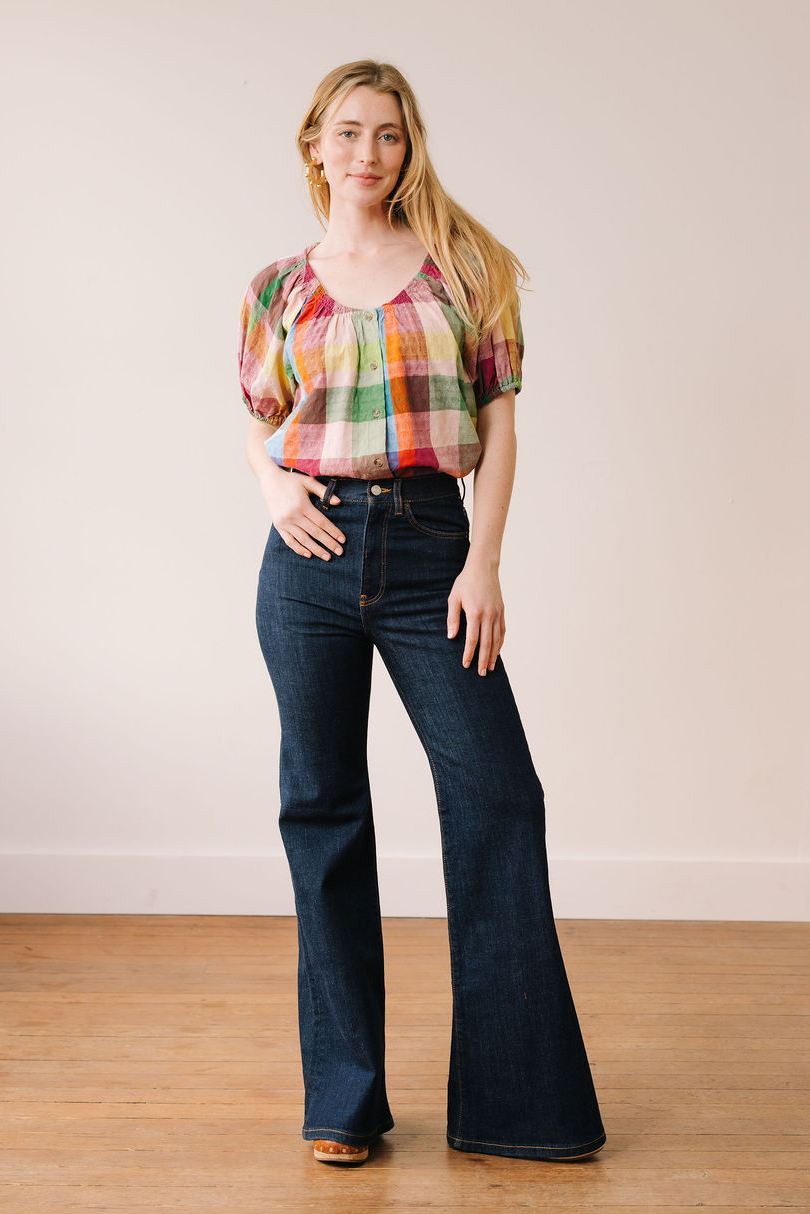 Harbor Plaid Frances Top