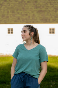 Thumbnail for Featherweight Slub V-Neck Tees