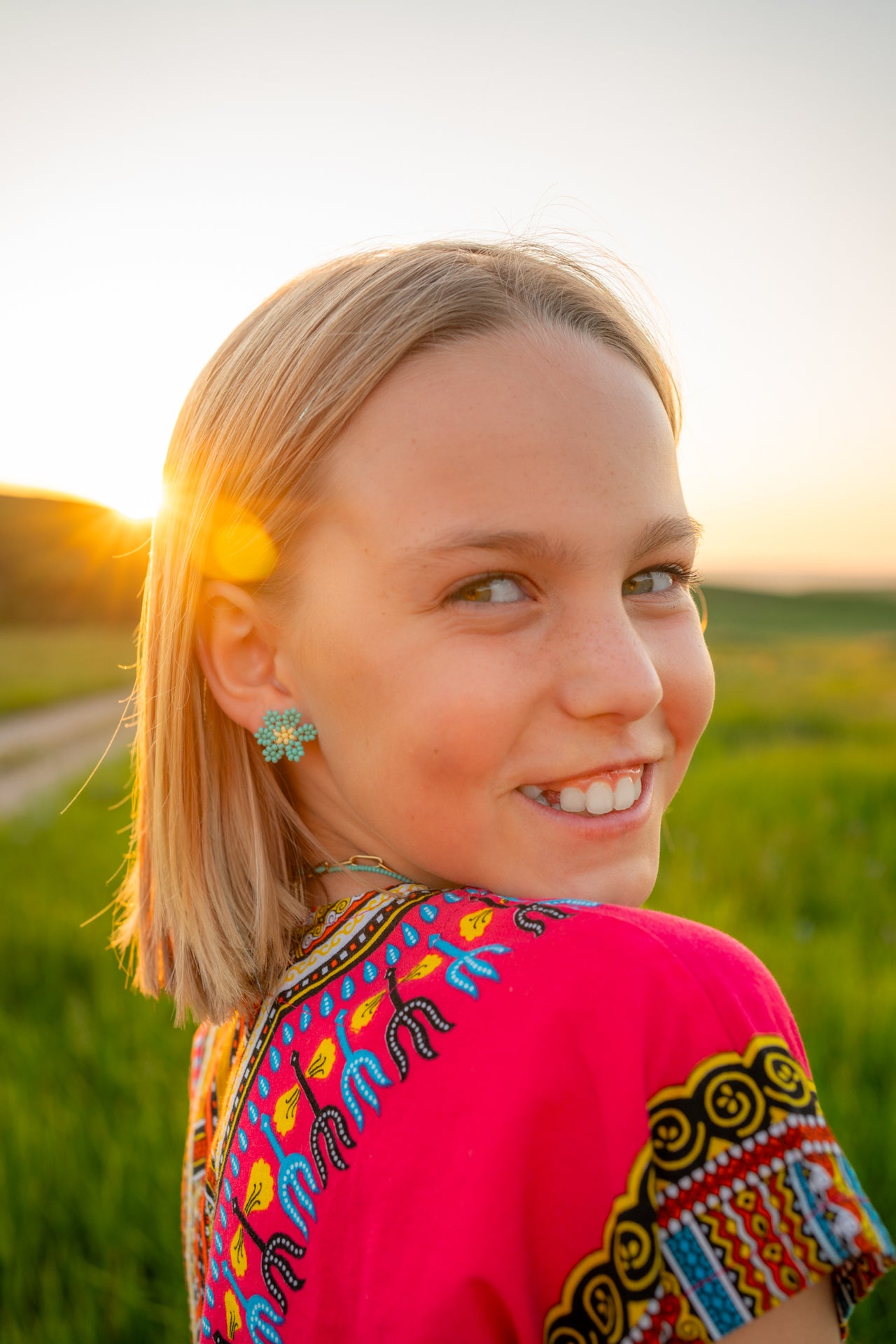 Daisy Beaded Studs