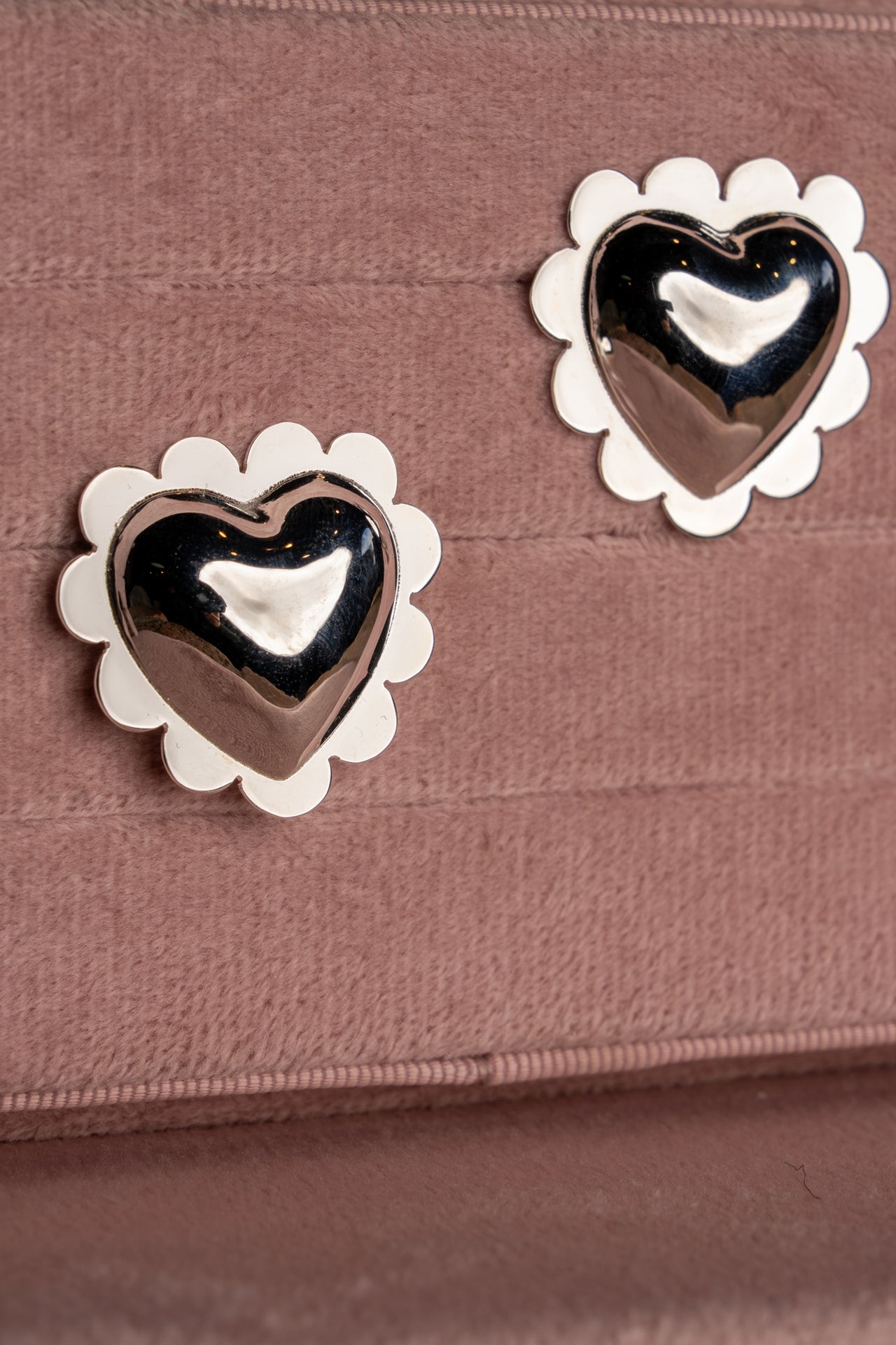 Puffy Scalloped Heart Earrings