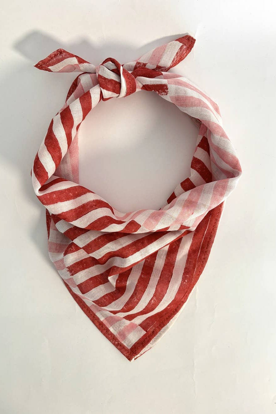 Stripe cotton Scarf