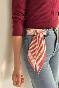 Thumbnail for Stripe cotton Scarf