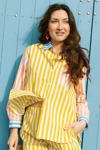 Thumbnail for Colorful Daydreamer Bermuda Button Down