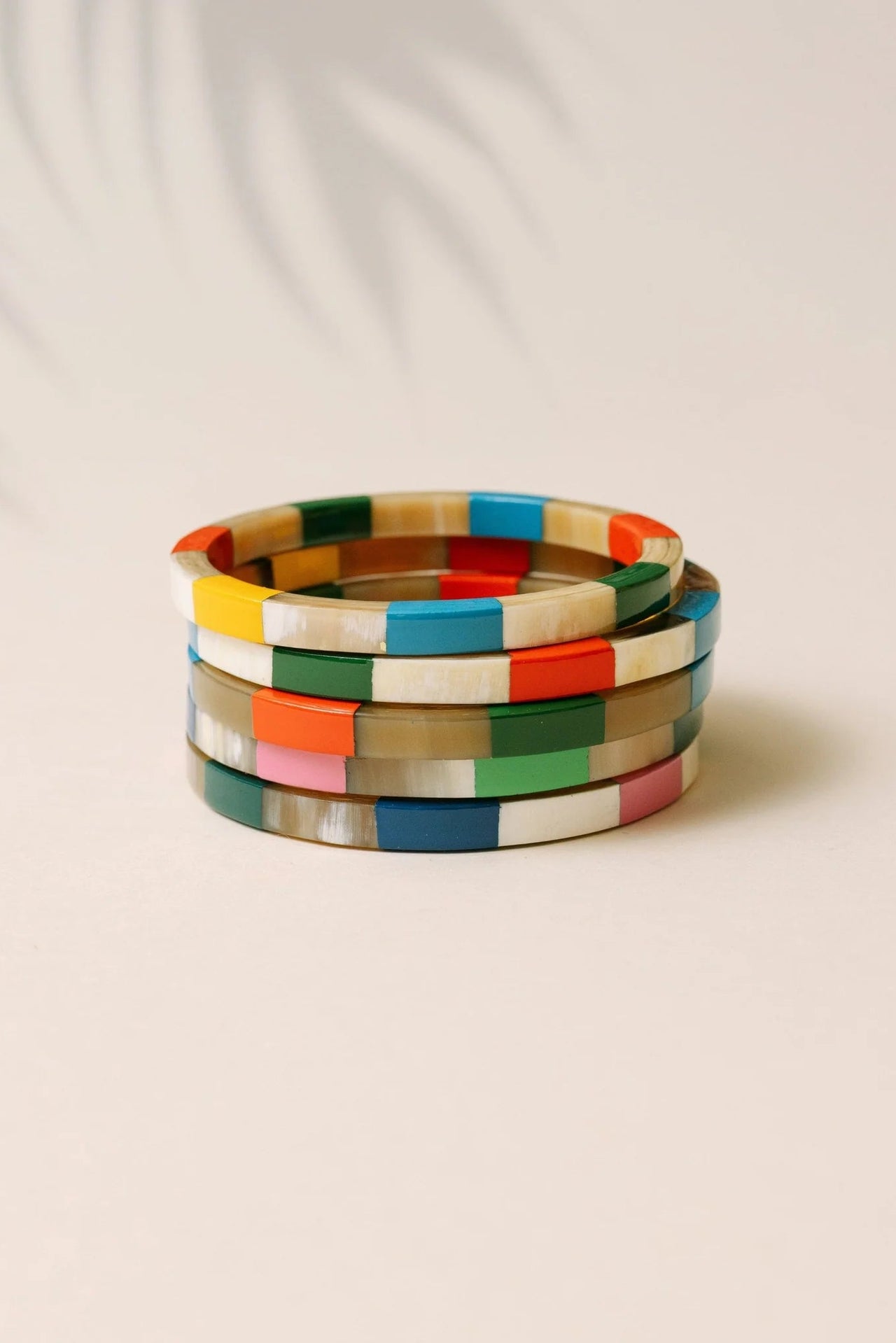 Watercolor Tile Bangle Set