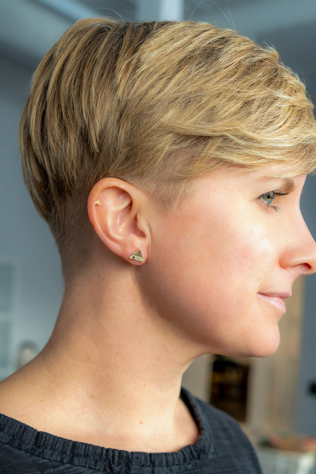 The Fine Triangle Studs