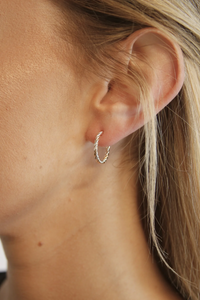 Thumbnail for Two-Tone Twist Hoops