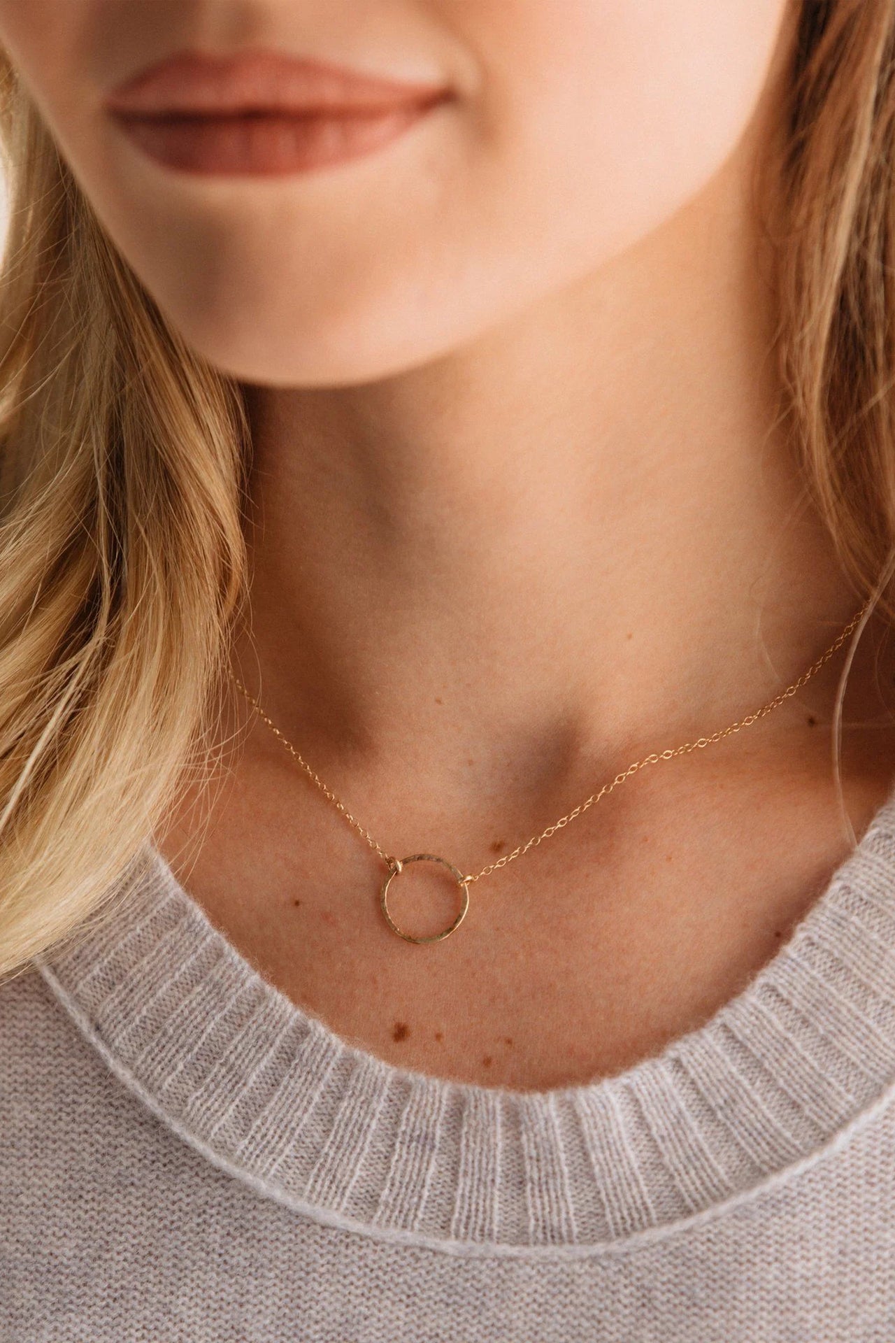 Floating Circle Necklace