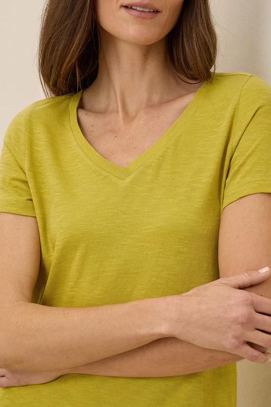 Featherweight Slub V-Neck Tees
