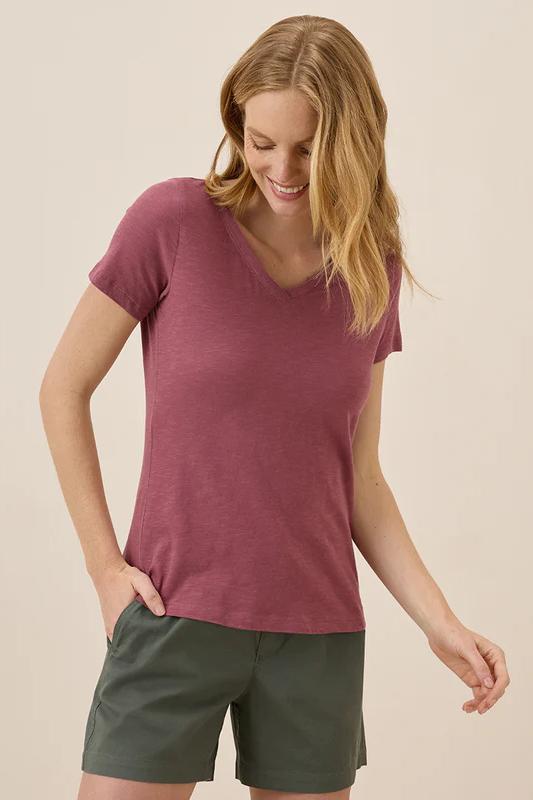 Featherweight Slub V-Neck Tees