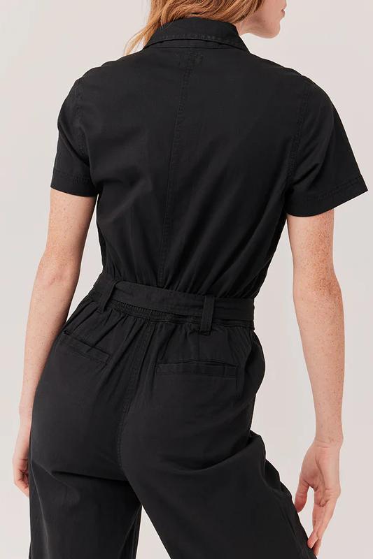 Boulevard Brushed Twill Zip Front Jumpsuit