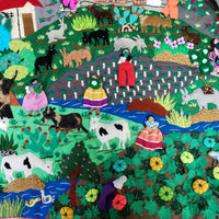 Thumbnail for Peruvian Life Fabric Art