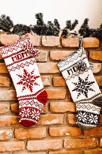 Thumbnail for Heirloom Silver Bells Custom Stockings - Handmade for you