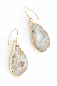 Thumbnail for Natural Beauty Agate and Gold Earrings