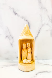 Thumbnail for Hand Carved Nativity Hut