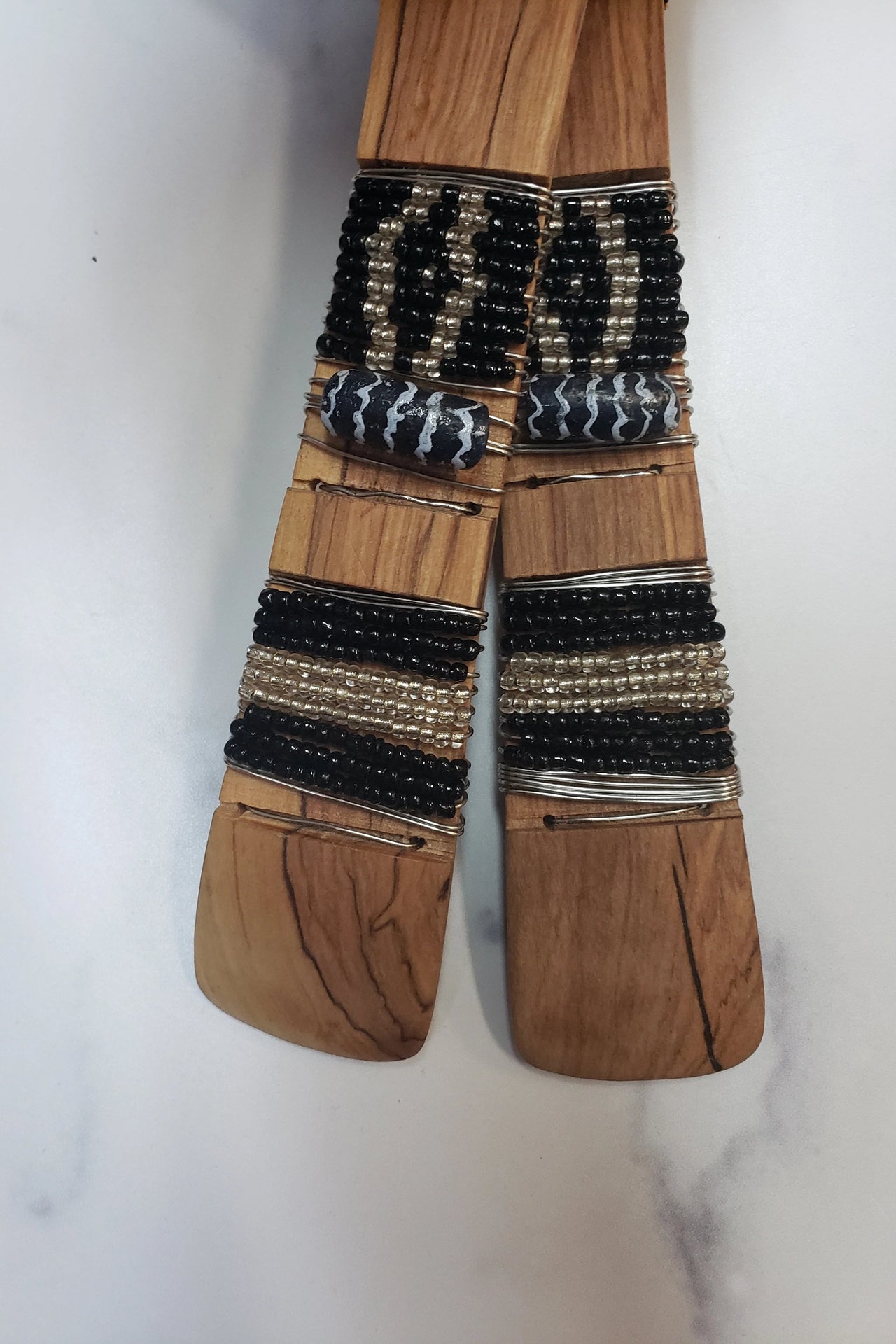 Beaded Salad Spoons