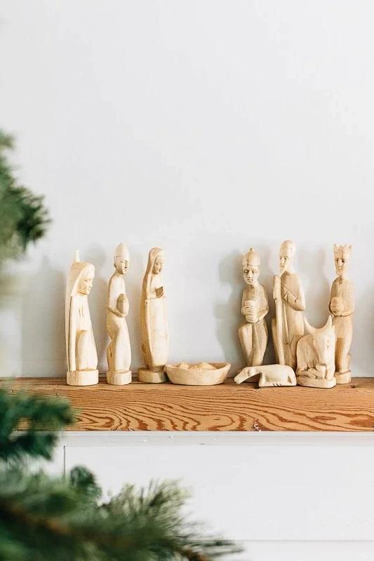 Hand Carved Nativity