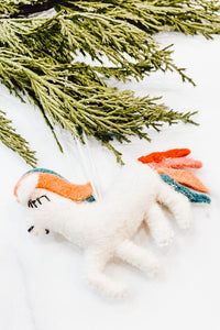 Thumbnail for Felt Unicorn Ornament