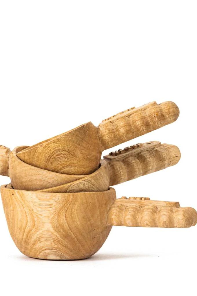Lela Hand Carved Measuring Cups