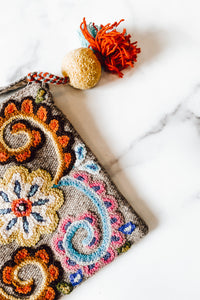 Thumbnail for Floral Stitch Messenger Bag