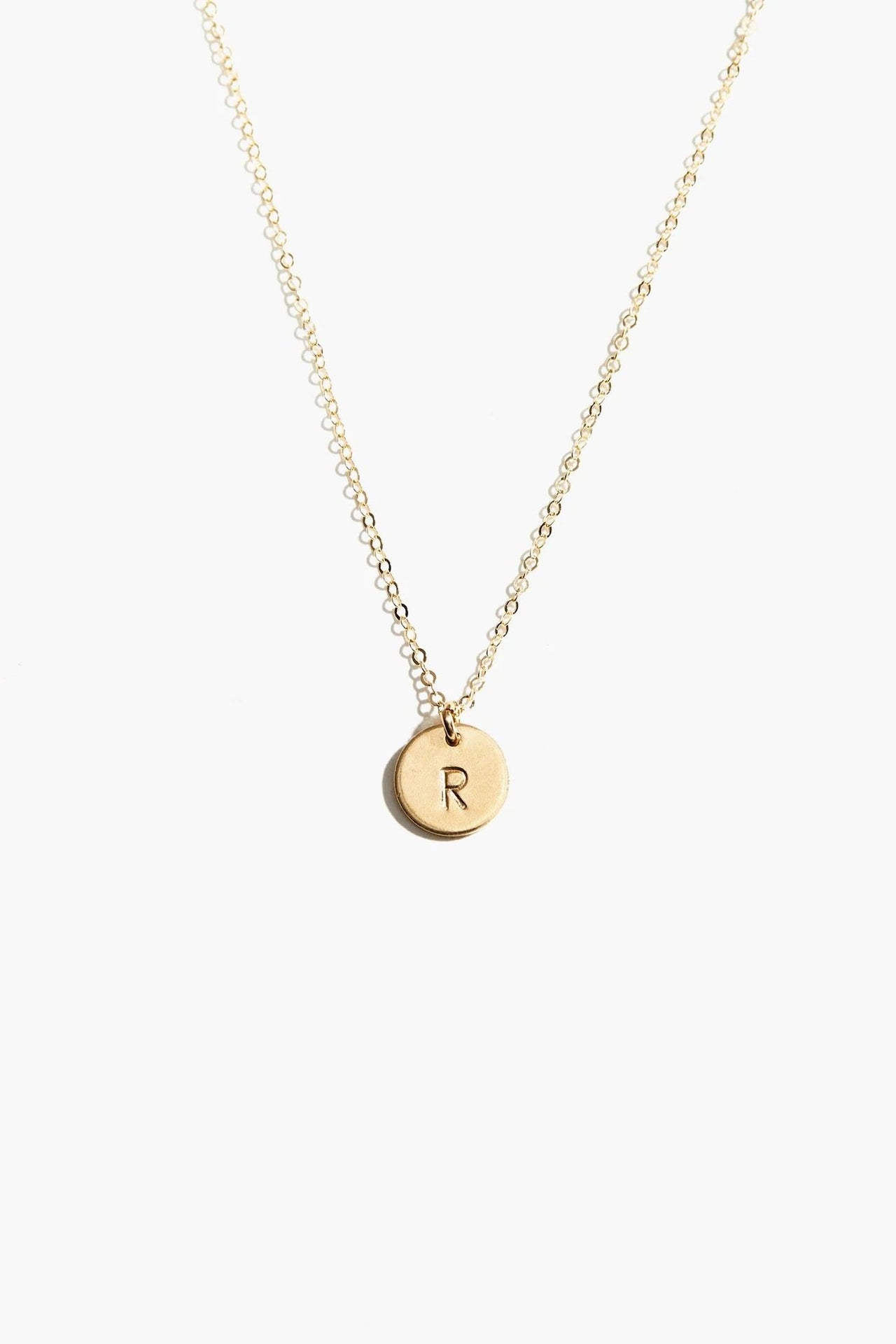 Mini Tag Initial Necklace