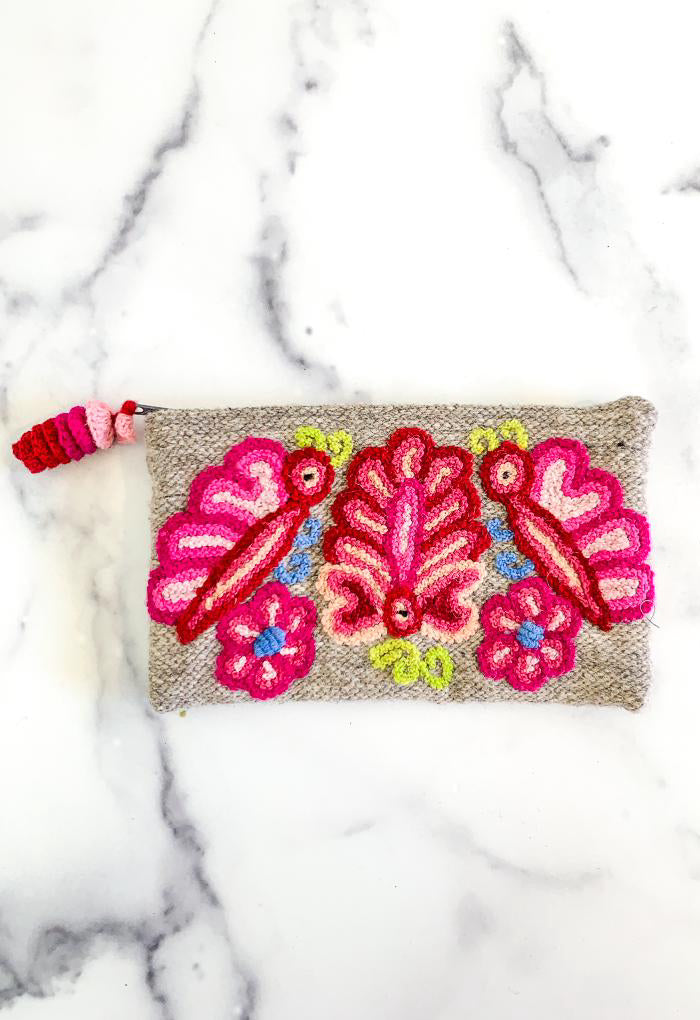 Stitched Butterfly Purse