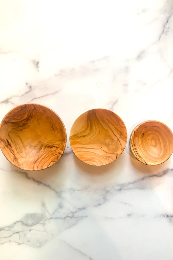 Olive Wood Dipping Bowls